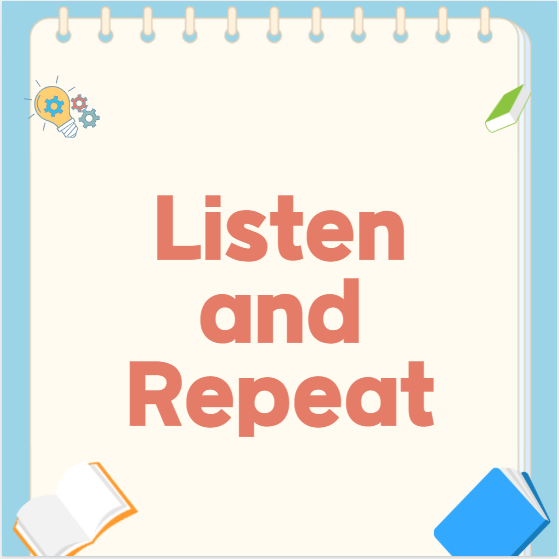개정토플공부 스피킹 유형 1: Listen and Repeat