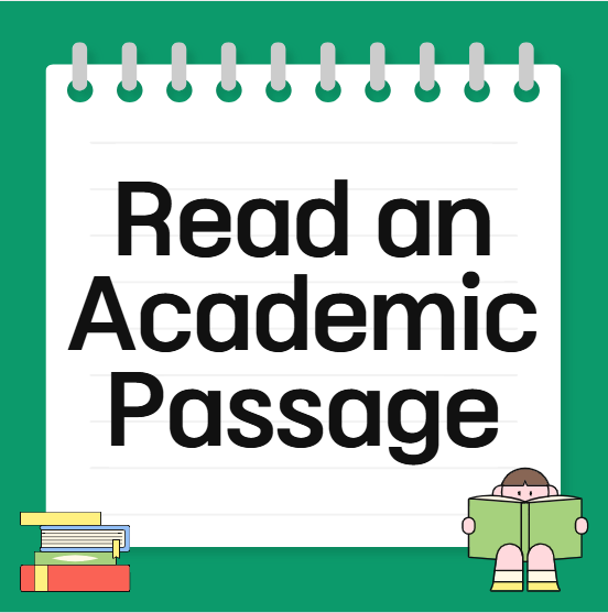 2026토플시험 리딩: Read an Academic Passage